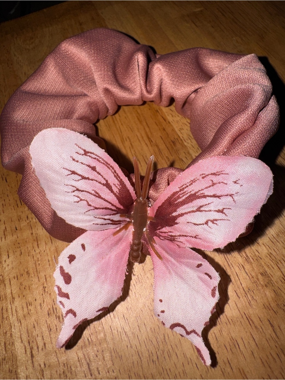 Butterfly hair scrunchie